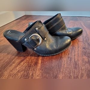 BOC black mule heels, size 8